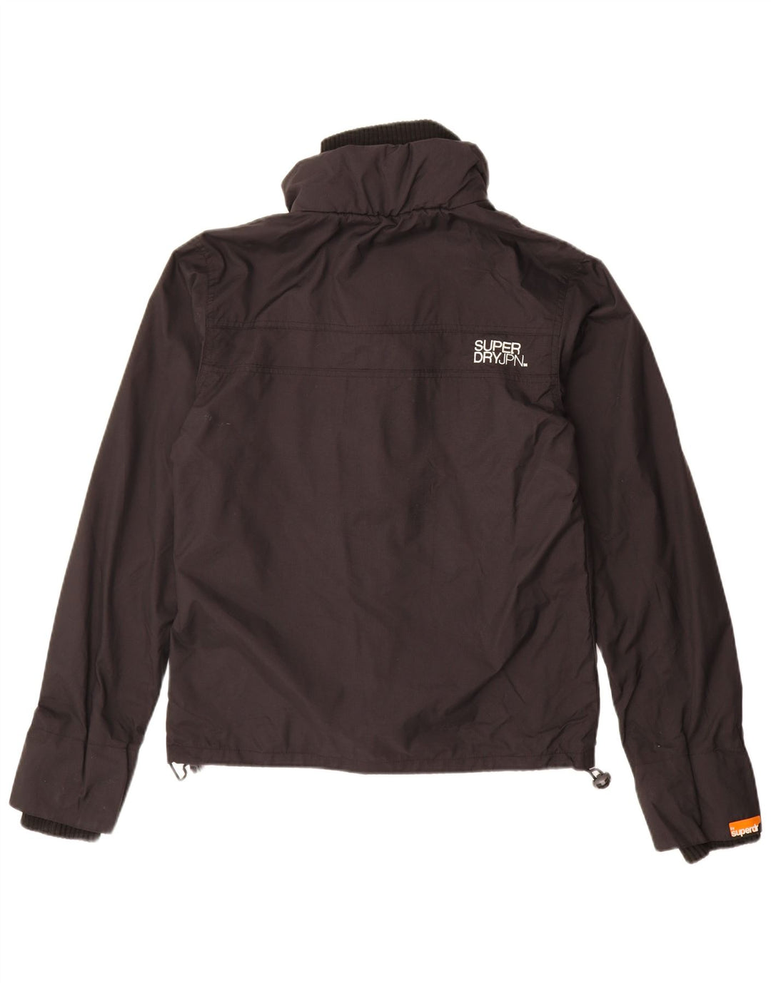 Męska kurtka przeciwdeszczowa Superdry Graphic UK 36 Small Black Nylon