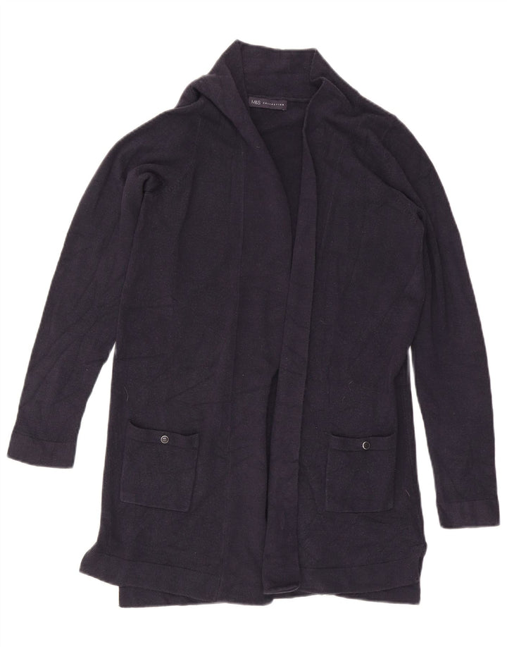 Marks & Spencer Damski sweter o przedłużonym fasonie, UK 12, średni granatowy