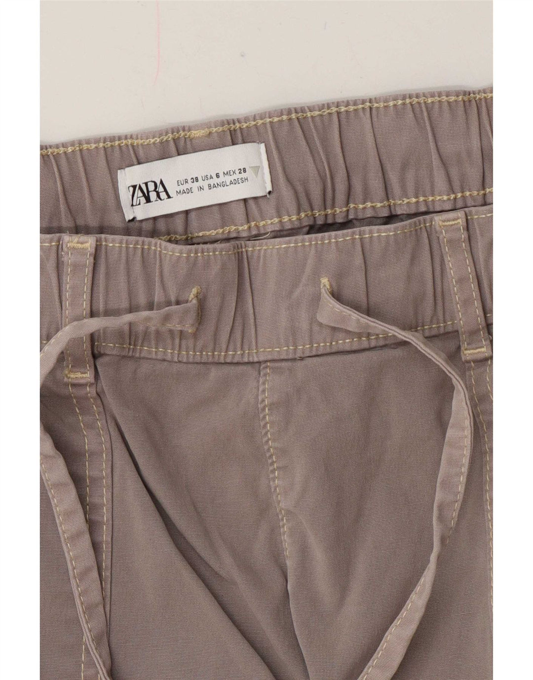 Spodnie damskie Zara Straight Cargo EU 38 Small W28 L28 Szare