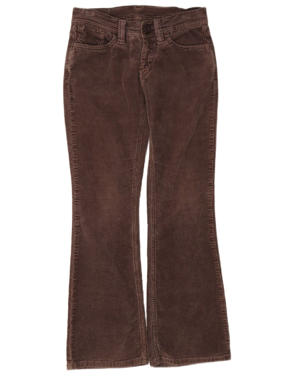 Damskie sztruksowe spodnie Levi's Flare W28 L30 Brązowa bawełna