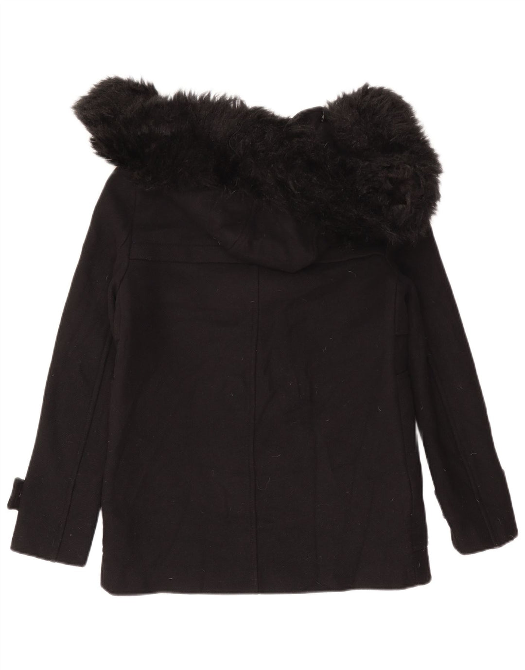 Damska kurtka z kapturem Zara UK 12 Medium Black Wool