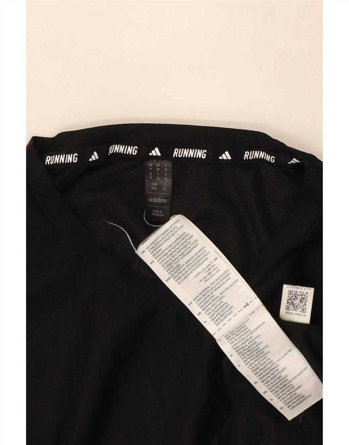 Męska koszulka Adidas Aeroready Top, średni czarny poliester