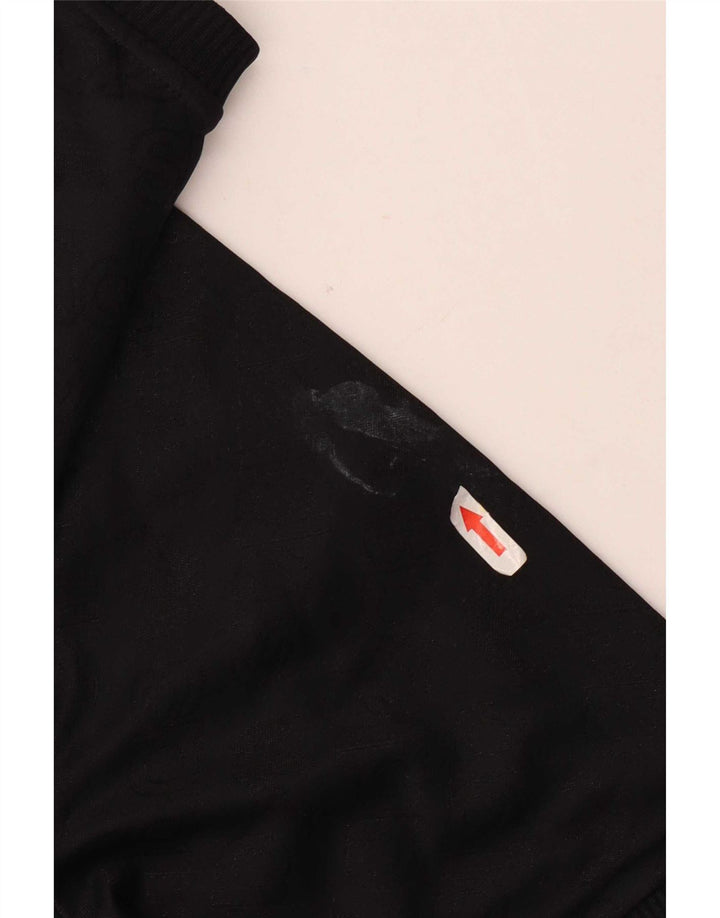Adidas Męski T-shirt Top Średni Czarny Poliester