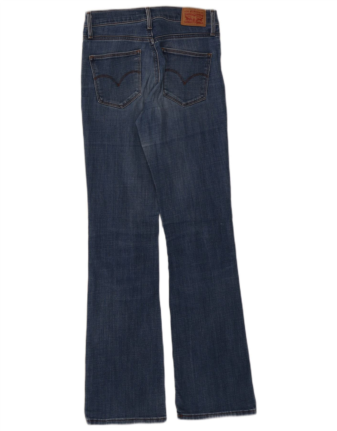 Damskie jeansy wyszczuplające LEVI'S Bootcut W26 L32 Niebieska bawełna