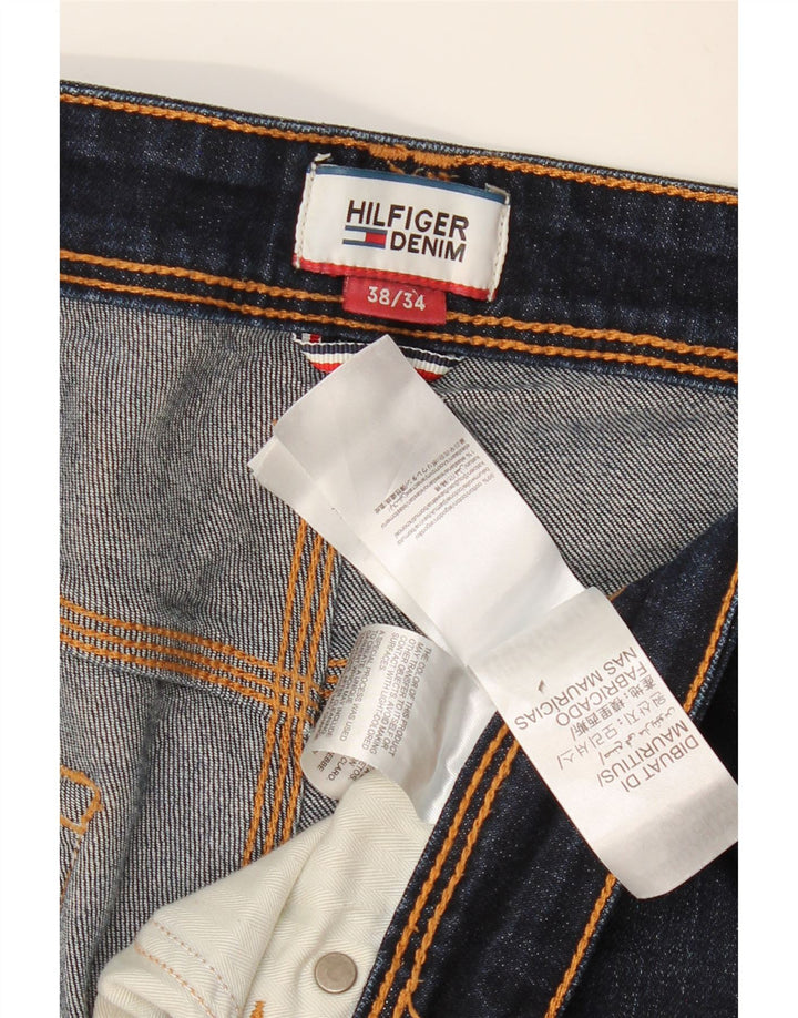 Męskie jeansy Bootcut Tommy Hilfiger W38 L34 Granatowa bawełna