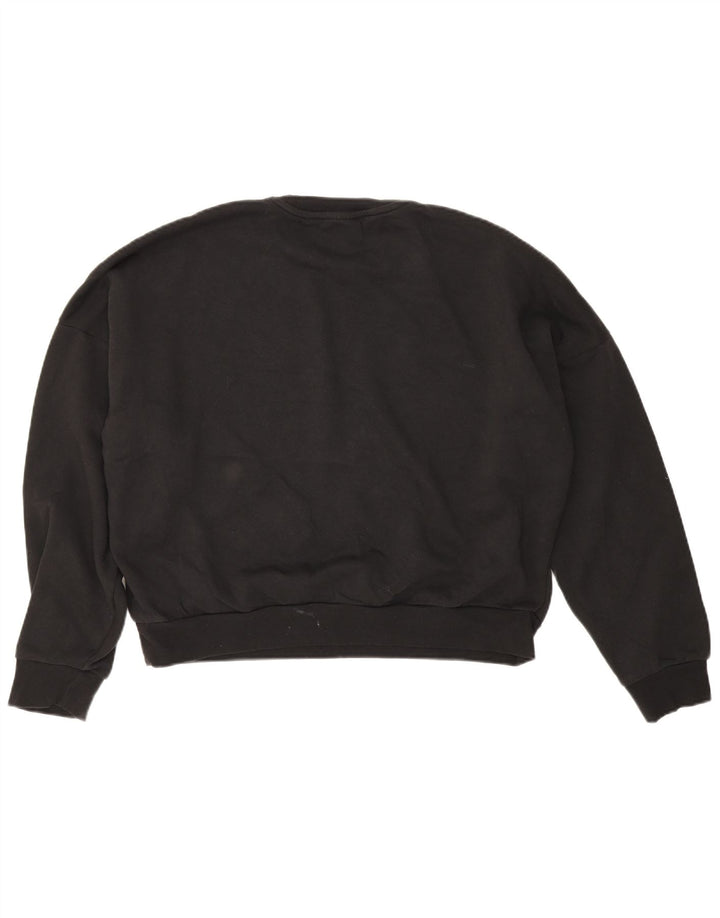 Damska bluza Adidas Crop Oversized Sweter UK 12/14 Średnia czarna bawełna