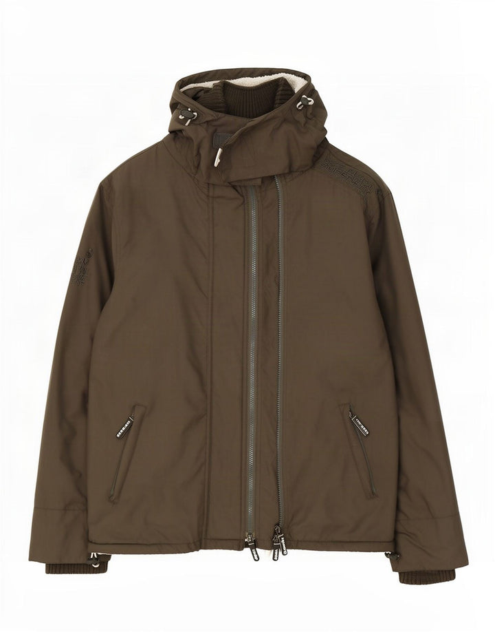 Męska wiatrówka z kapturem Superdry UK 40, duża, khaki