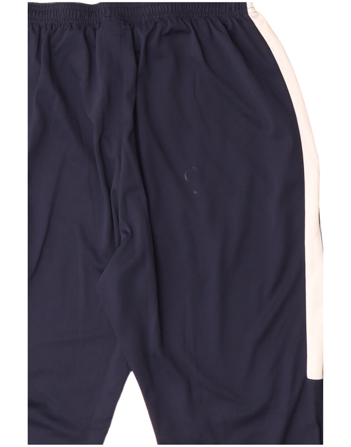 Męskie spodnie dresowe Nike Dri Fit XL, granatowe, z blokami kolorów, poliestrowe