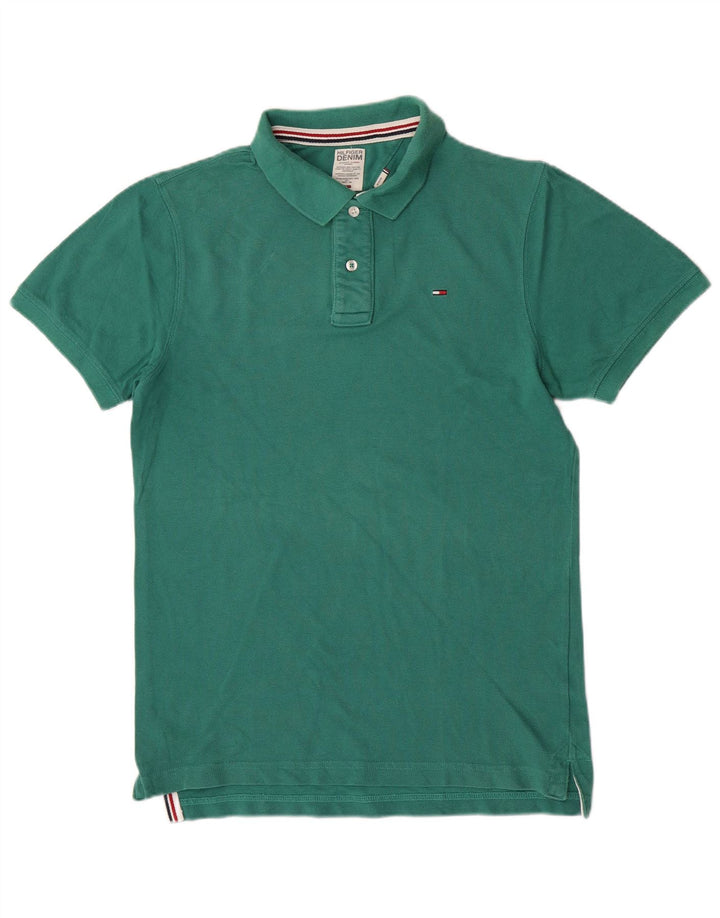 Męska koszulka polo Tommy Hilfiger w kolorze średniozielonym