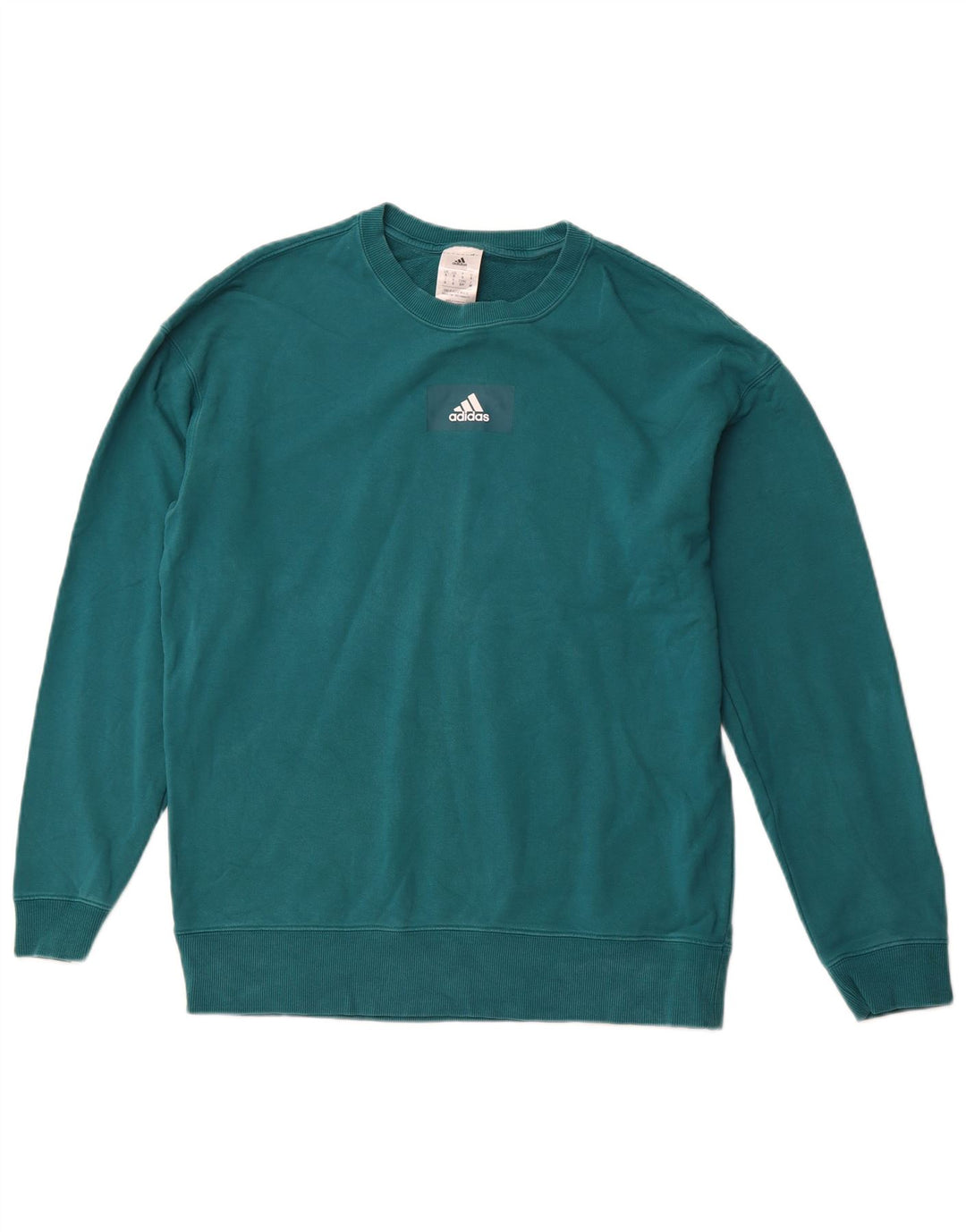 Bluza męska ADIDAS, mała, zielona, bawełniana