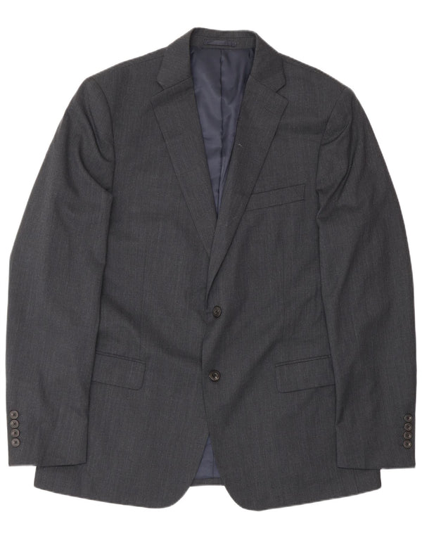 Męska marynarka zapinana na 2 guziki John Lewis UK 44 2XL Szary poliester
