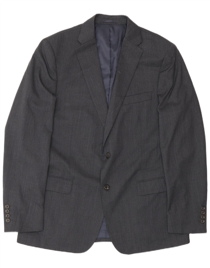 Męska marynarka zapinana na 2 guziki John Lewis UK 44 2XL Szary poliester
