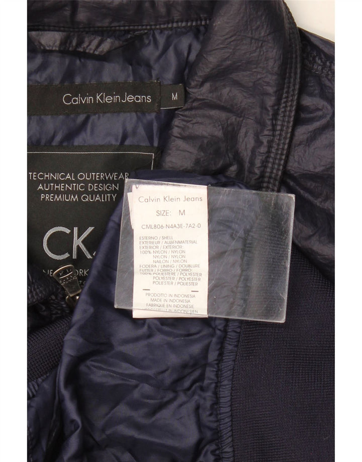 Męska kurtka bomberka CALVIN KLEIN JEANS UK 38, średni granatowy nylon