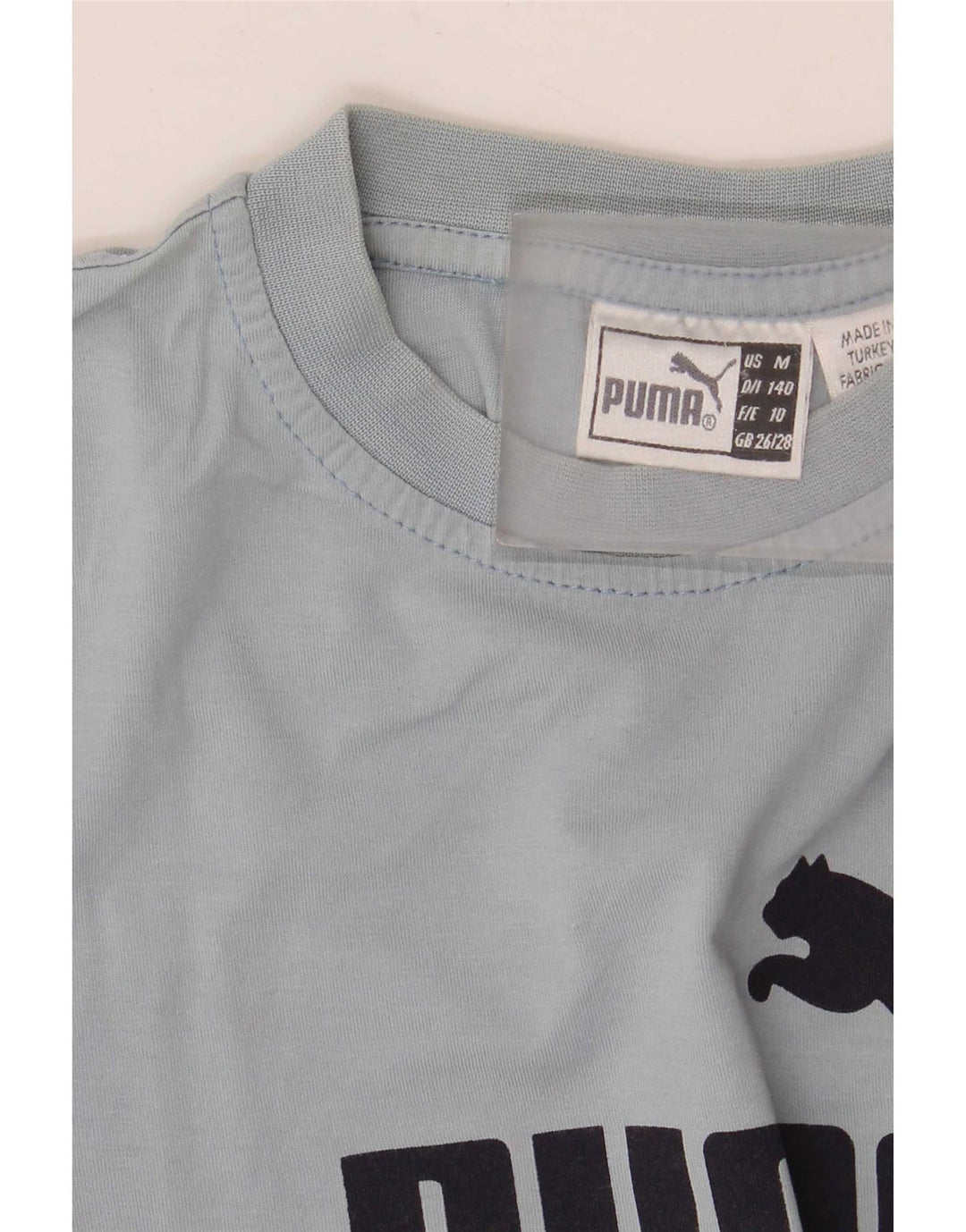 Chłopięcy T-shirt z grafiką Puma, 9-10 lat, szary