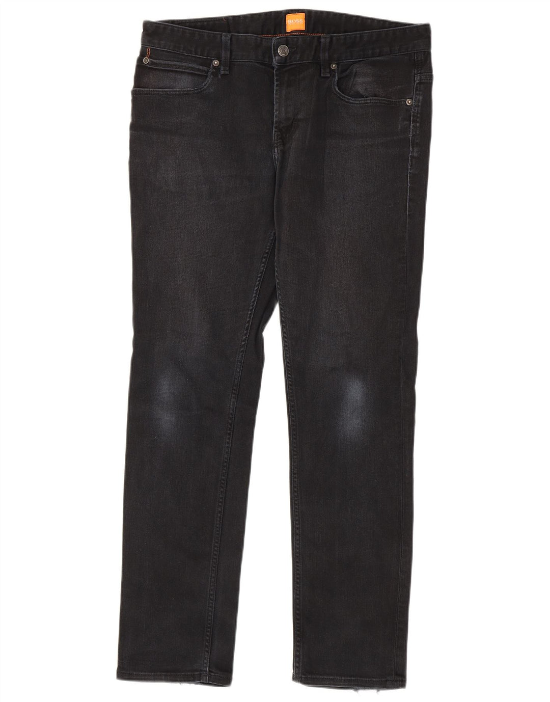 Męskie jeansy slim Hugo Boss W34 L32 Czarne bawełniane