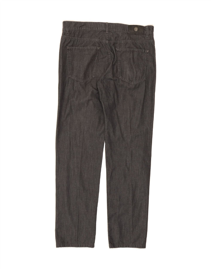 TRUSSARDI Mens Straight Jeans W35 L32 Grey Cotton Vintage Trussardi and Second-Hand Trussardi from Messina Hembry 