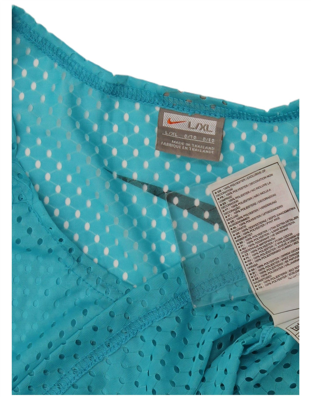 Męska kamizelka z grafiką Nike, duża, niebieska, poliestrowa