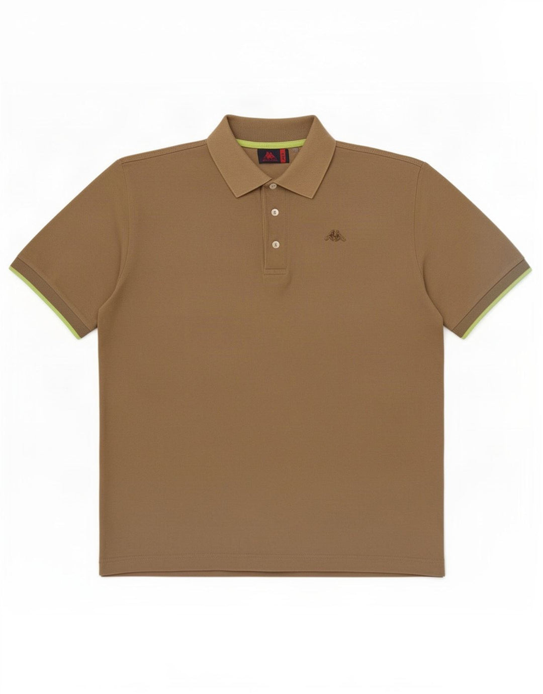 Męska koszulka polo Kappa, duża, bawełniana khaki