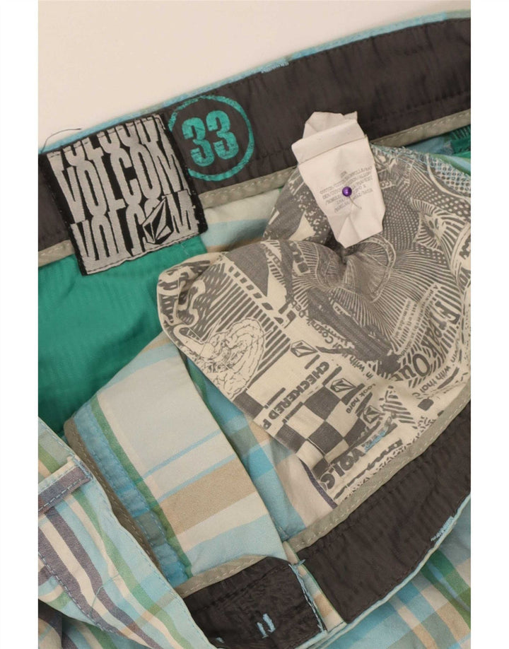 Męskie spodenki Chino Volcom W33 Średnia wielokolorowa bawełniana krata