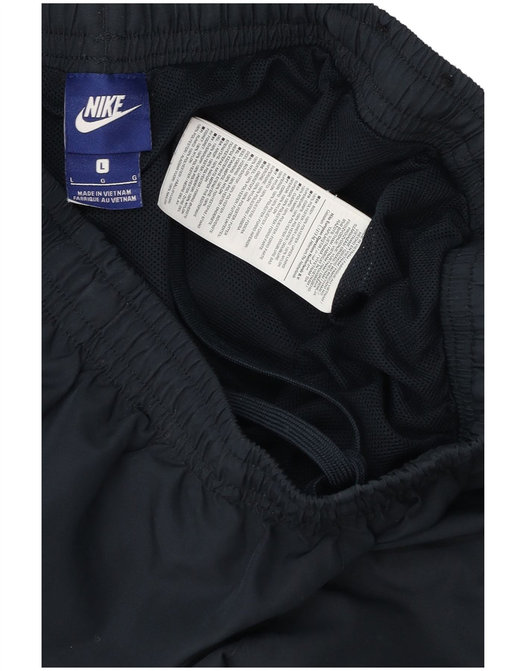 Męskie spodnie dresowe Nike, duże, granatowe, poliestrowe