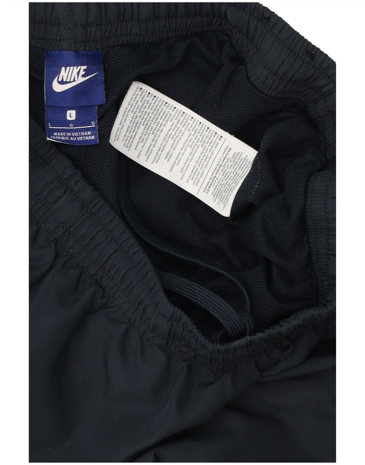 Męskie spodnie dresowe Nike, duże, granatowe, poliestrowe