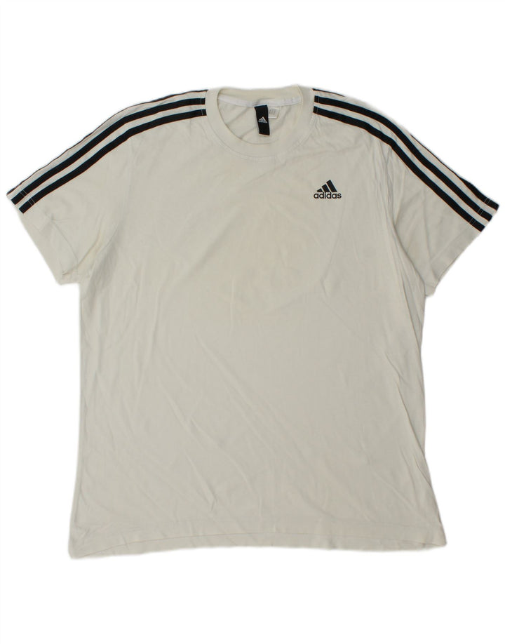 Koszulka męska ADIDAS, średnia biel