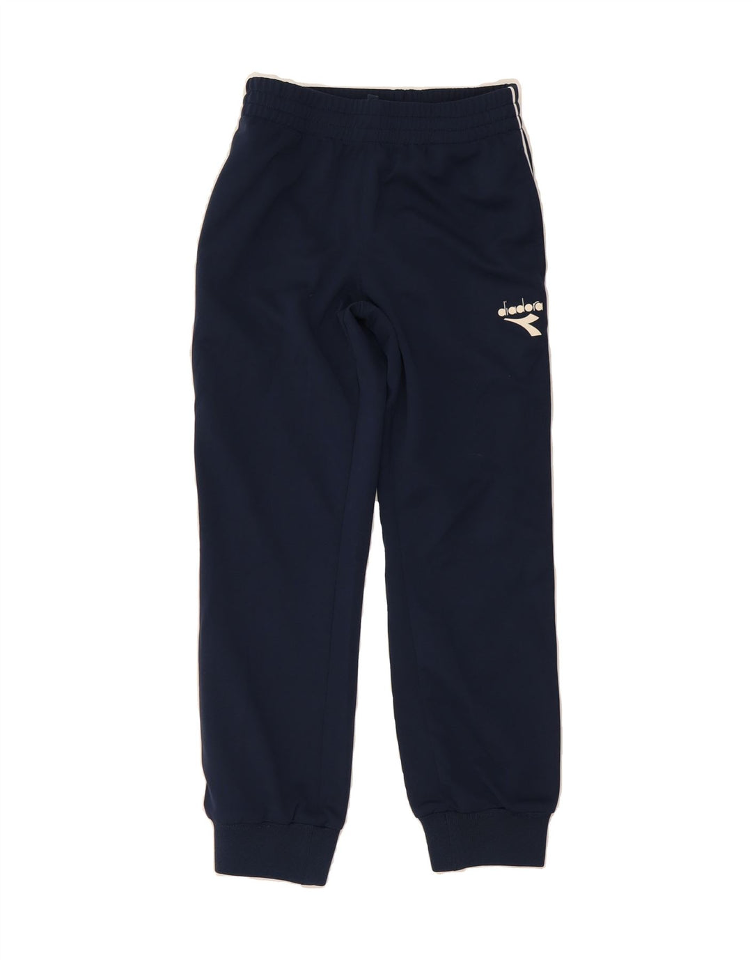 DIADORA Boys Tracksuit Trousers Joggers 9-10 Years  Navy Blue Polyester Vintage Diadora and Second-Hand Diadora from Messina Hembry 