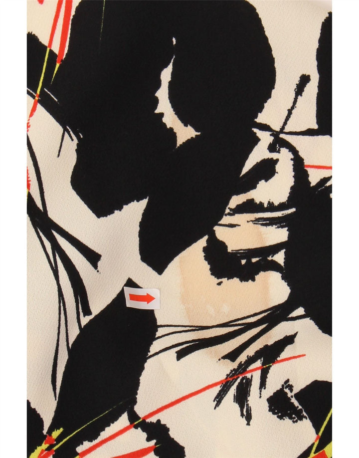 WAREHOUSE Damska spódnica o linii A UK 6 XS W25 Złamana biel w kwiaty Poliester