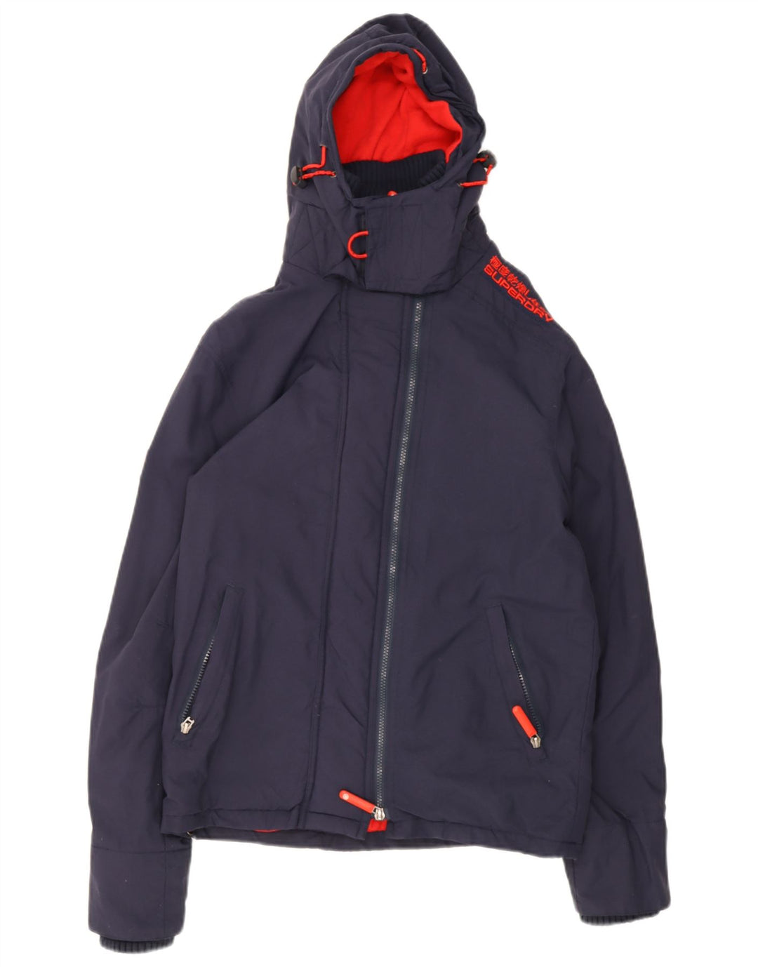 Męska kurtka wiatrówka Superdry Graphic UK 36, mała granatowa