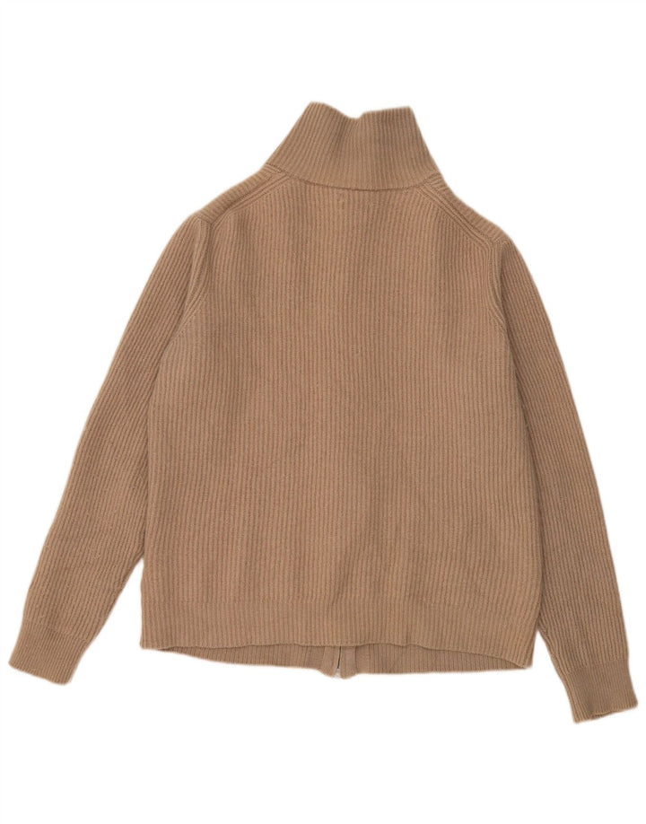 MASSIMO DUTTI Damski sweter kardigan UK 16, duży, szary, bawełniany
