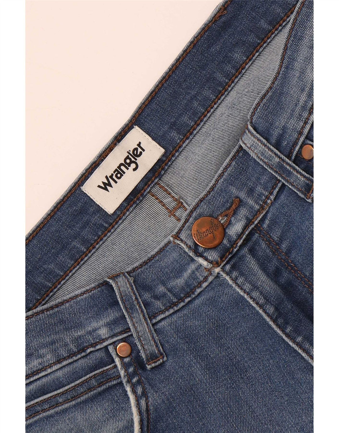 Męskie jeansy Wrangler w trudnej sytuacji W32 L30 niebieskie