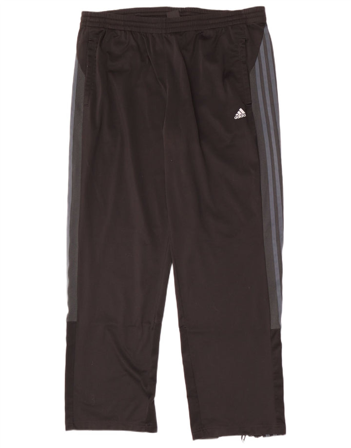 Męskie spodnie dresowe Adidas XL, czarne, poliestrowe