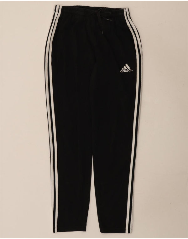 Damskie spodnie dresowe Adidas UK 14, średnie, czarne, bawełniane