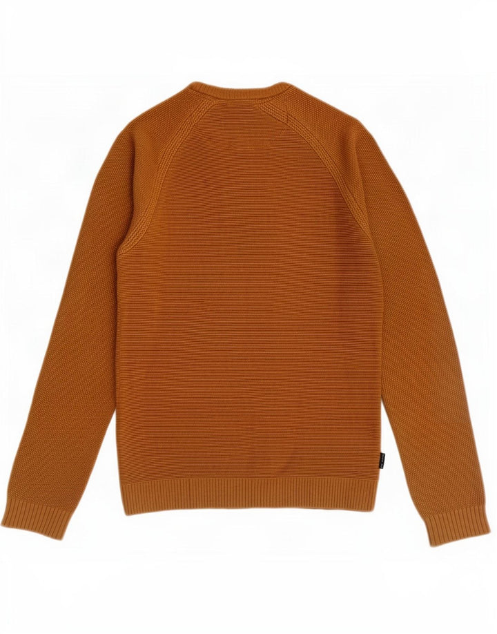 Męski sweter Ted Baker z okrągłym dekoltem, rozmiar 2, mały, beżowy, bawełniany