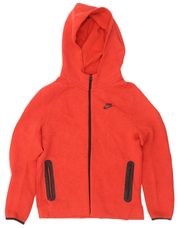 Damski sweter z kapturem i zamkiem błyskawicznym Nike UK 18 XL, czerwony, bawełniany