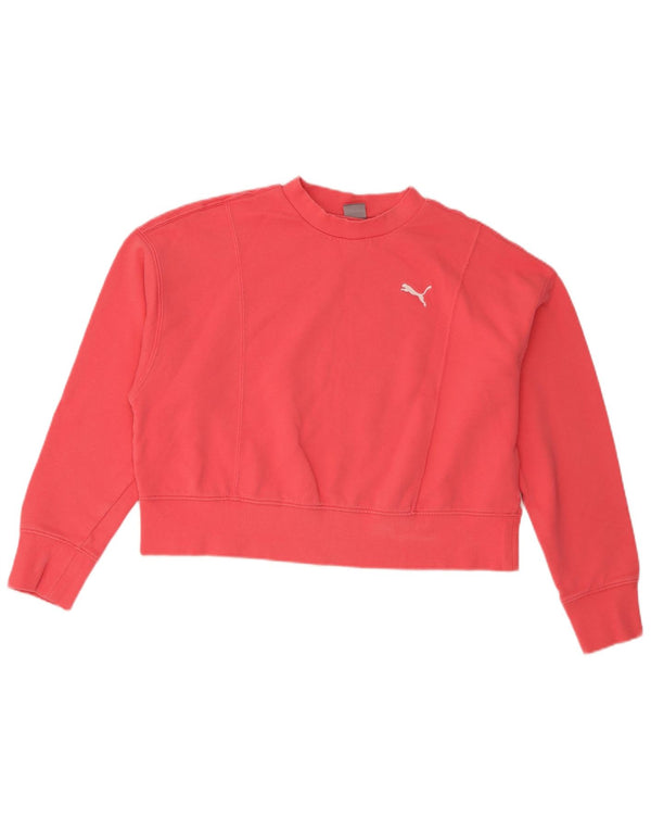 Damska bluza Puma o luźnym kroju, bluza UK 14, średnia różowa bawełna