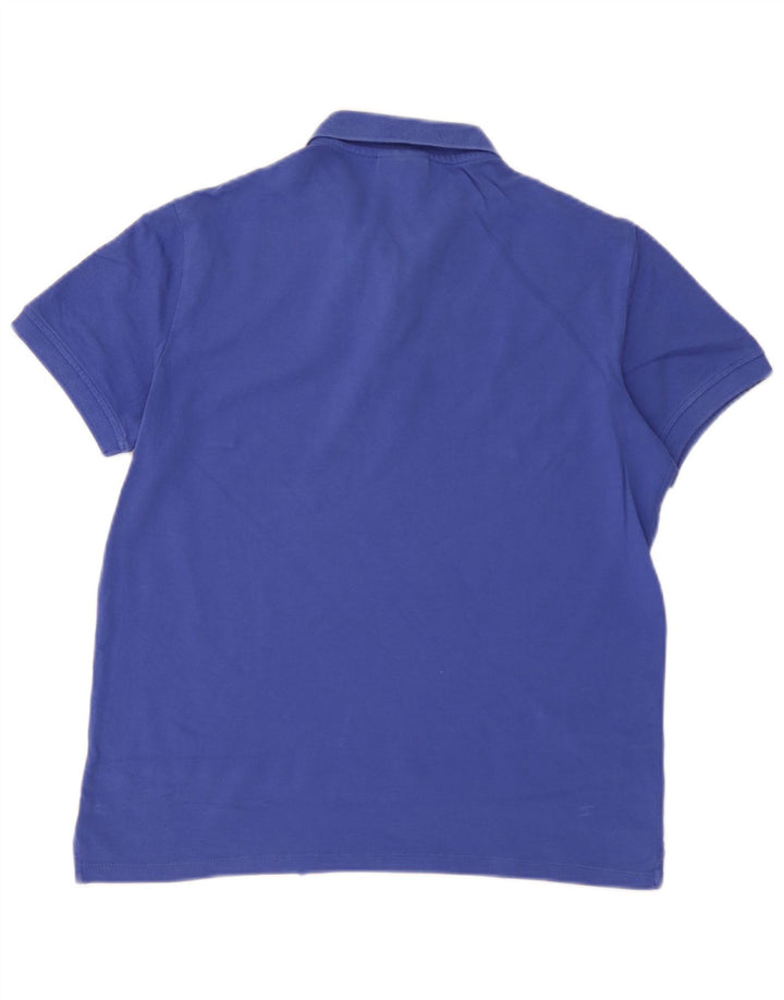 Męska koszulka polo Emporio Armani w kolorze średnioniebieskim
