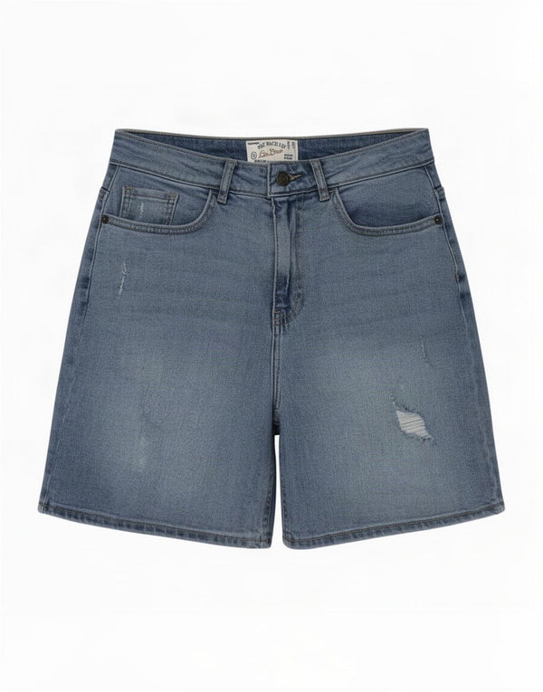 Damskie spodenki jeansowe Fat Face Darley z wysokim stanem UK 10 Small W28 Blue
