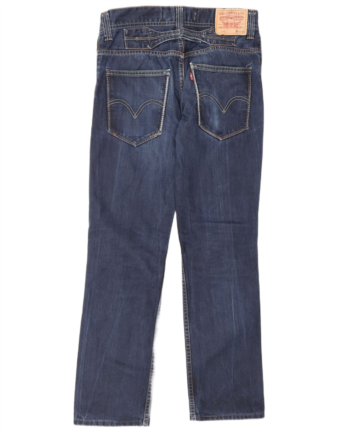 Męskie jeansy Levi's 511 Slim W33 L34 Niebieska bawełna