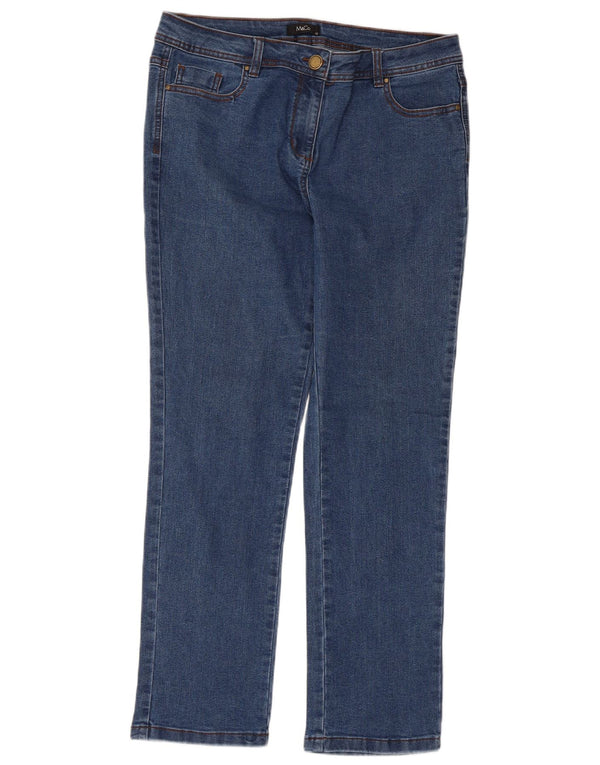 Damskie jeansy M&Co Slim UK 12 Medium W34 L28 Niebieskie bawełniane
