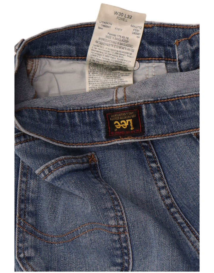Męskie jeansy Lee Powell Slim W30 L32 Niebieskie bawełniane