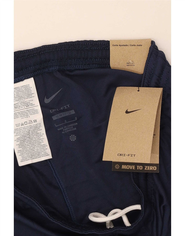 Męskie spodenki sportowe Nike Dri Fit, duże, granatowe, z poliestru
