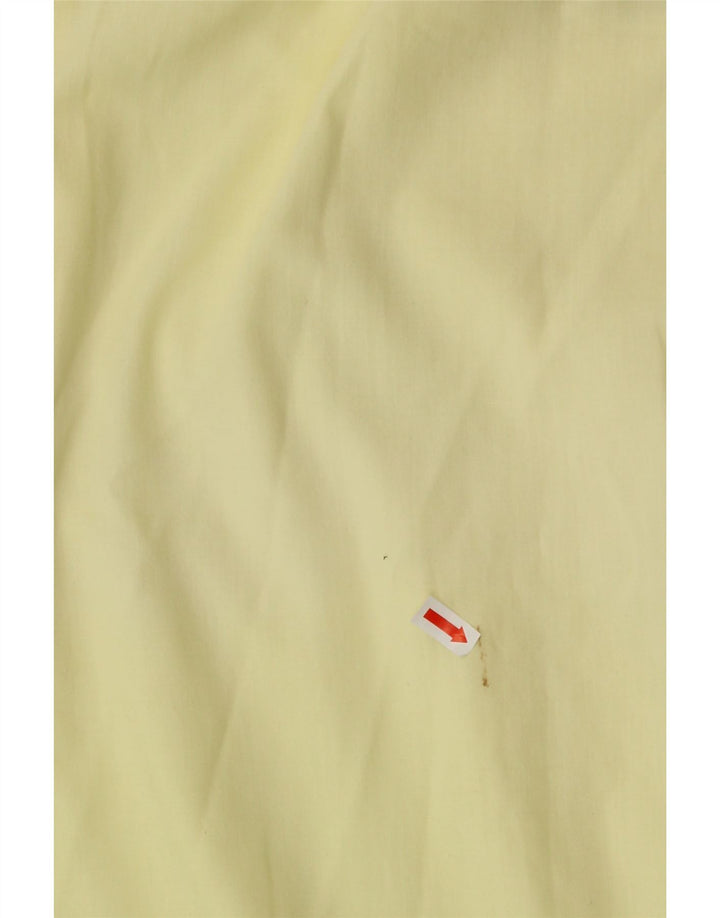 NEW FAST Mens Short Sleeve Pullover Shirt IT 48/50 Medium Yellow Geometric Vintage New Fast and Second-Hand New Fast from Messina Hembry 