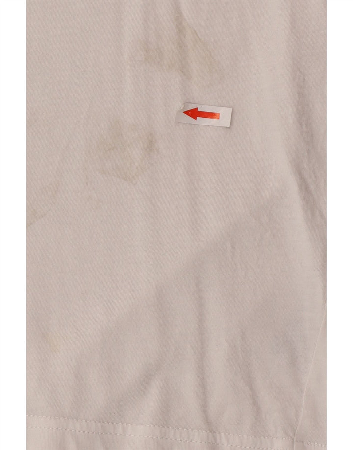 Męska koszulka z grafiką Tommy Hilfiger, średnia, biała bawełna
