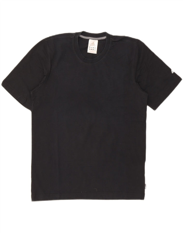 ADIDAS Mens T-Shirt Top Medium Black Cotton