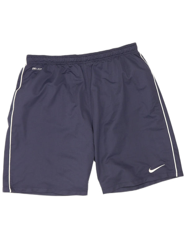 Męskie spodenki sportowe Nike Dri Fit XL, granatowe, poliestrowe