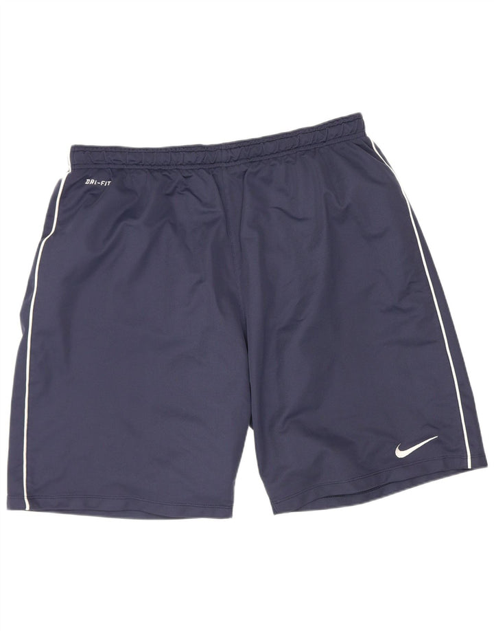 Męskie spodenki sportowe Nike Dri Fit XL, granatowe, poliestrowe