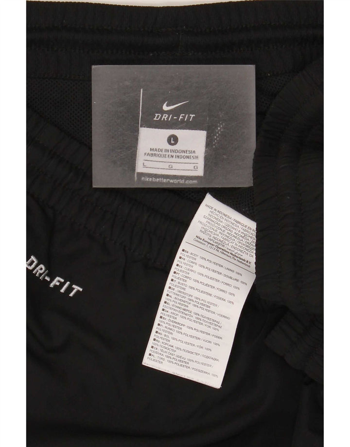 Męskie spodnie dresowe Nike Dri Fit, duże, czarne, poliestrowe