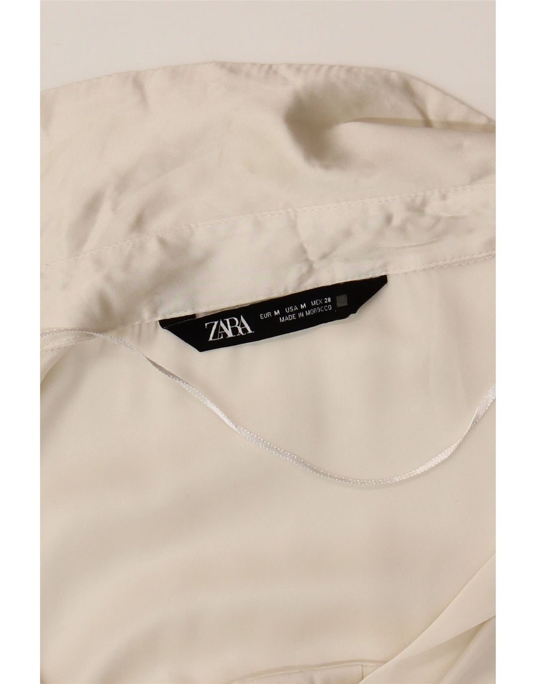 Damska bluzka koszulowa oversize Zara UK 14, średnia biel