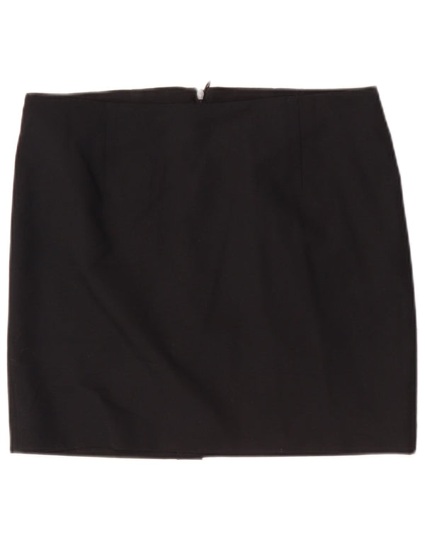 Damska spódniczka mini Zara, średnia W28, czarna, poliester
